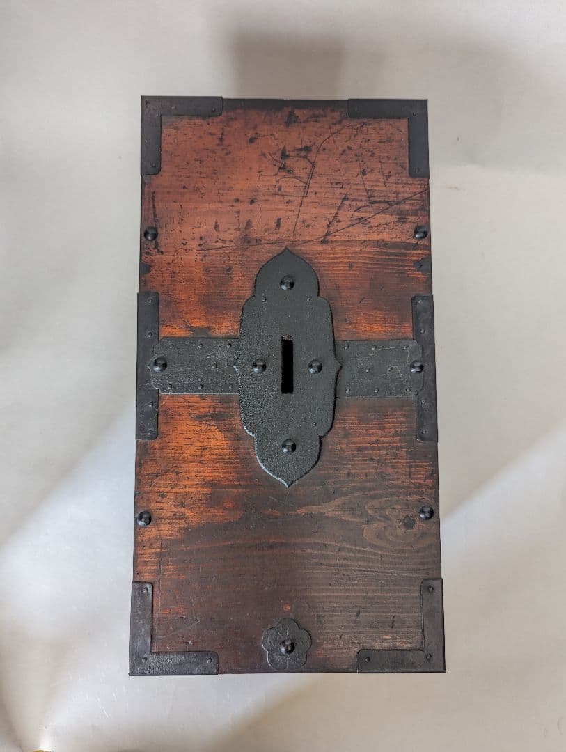 銭箱 古道具 アンティーク 小物入れ 貯金箱 古民具