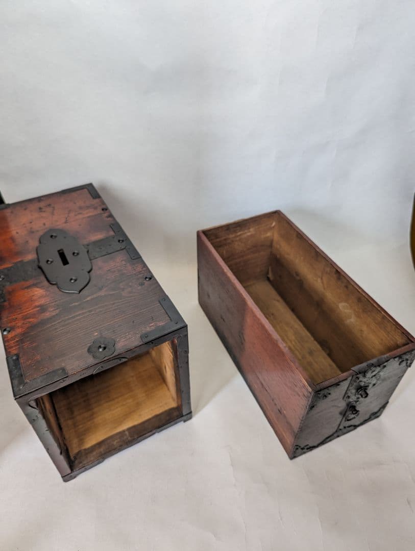 銭箱 古道具 アンティーク 小物入れ 貯金箱 古民具