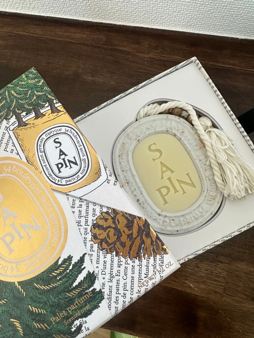 【新品未使用】 diptyque ディプティック 香りのオーバル サパン