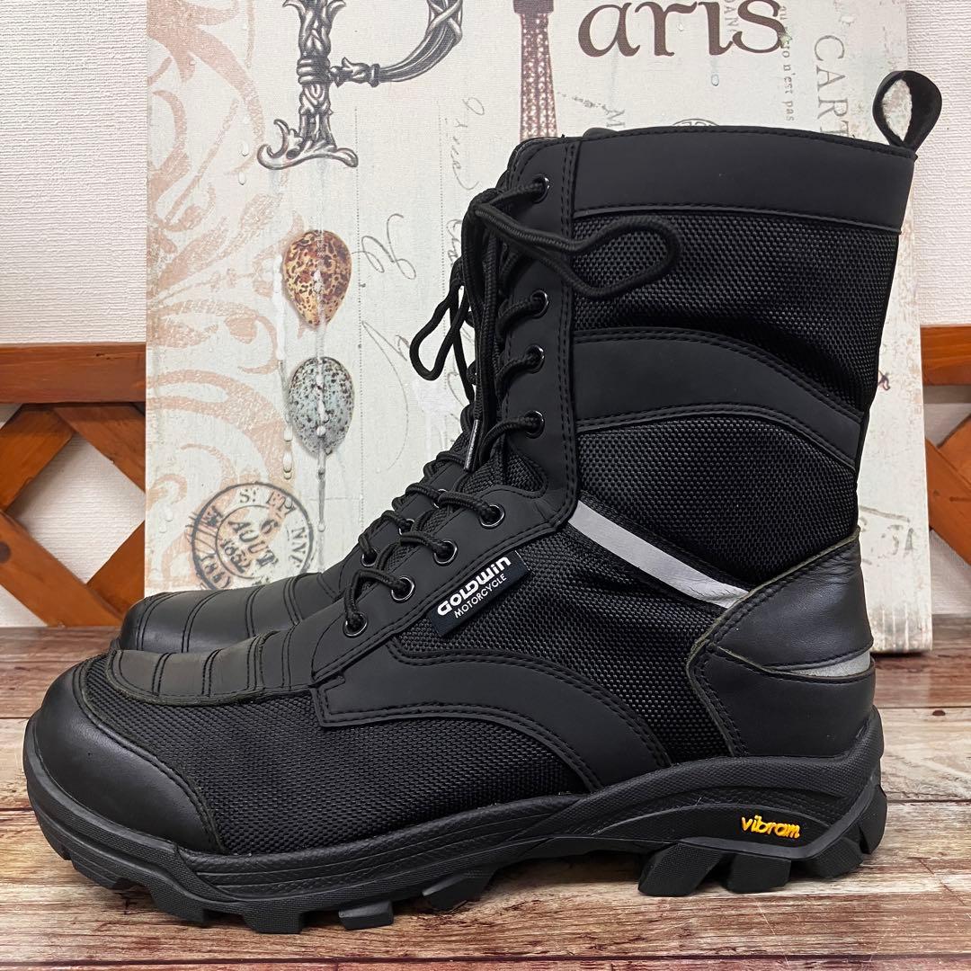 極美品 ゴールドウイン バイク用ブーツ ビブラムソール 防水透湿 26cm