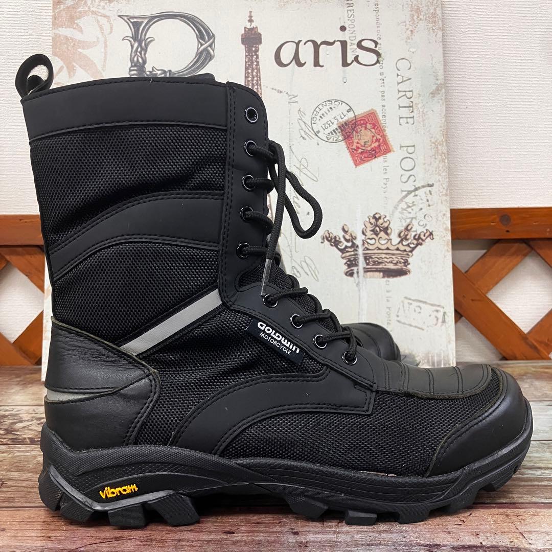 極美品 ゴールドウイン バイク用ブーツ ビブラムソール 防水透湿 26cm