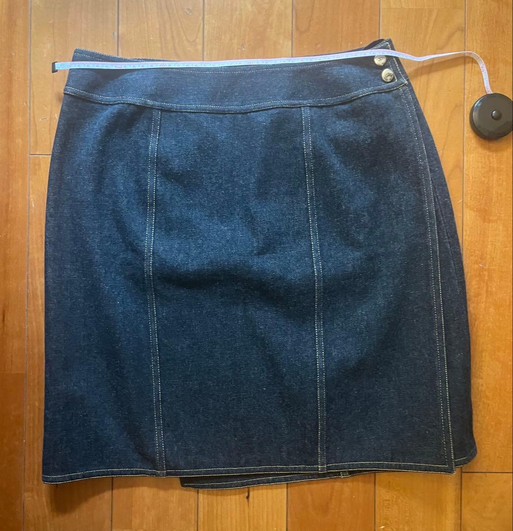 CHANEL ダークデニム ミニスカート