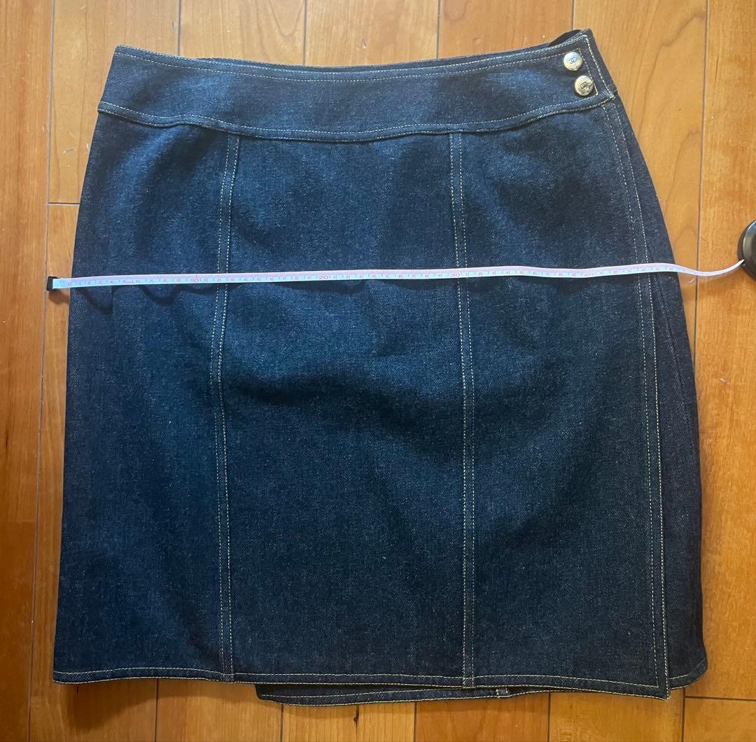 CHANEL ダークデニム ミニスカート