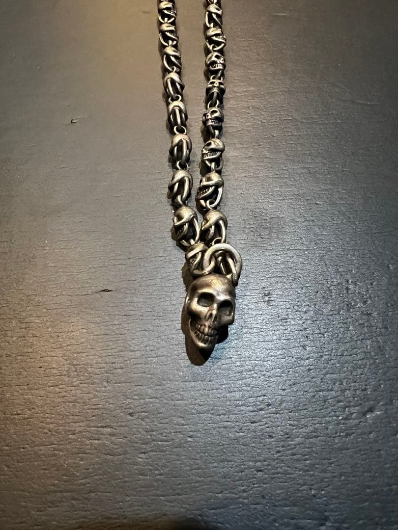 a&g スカル　ウォレットチェーン　シルバー　クロムハーツ　ガボール