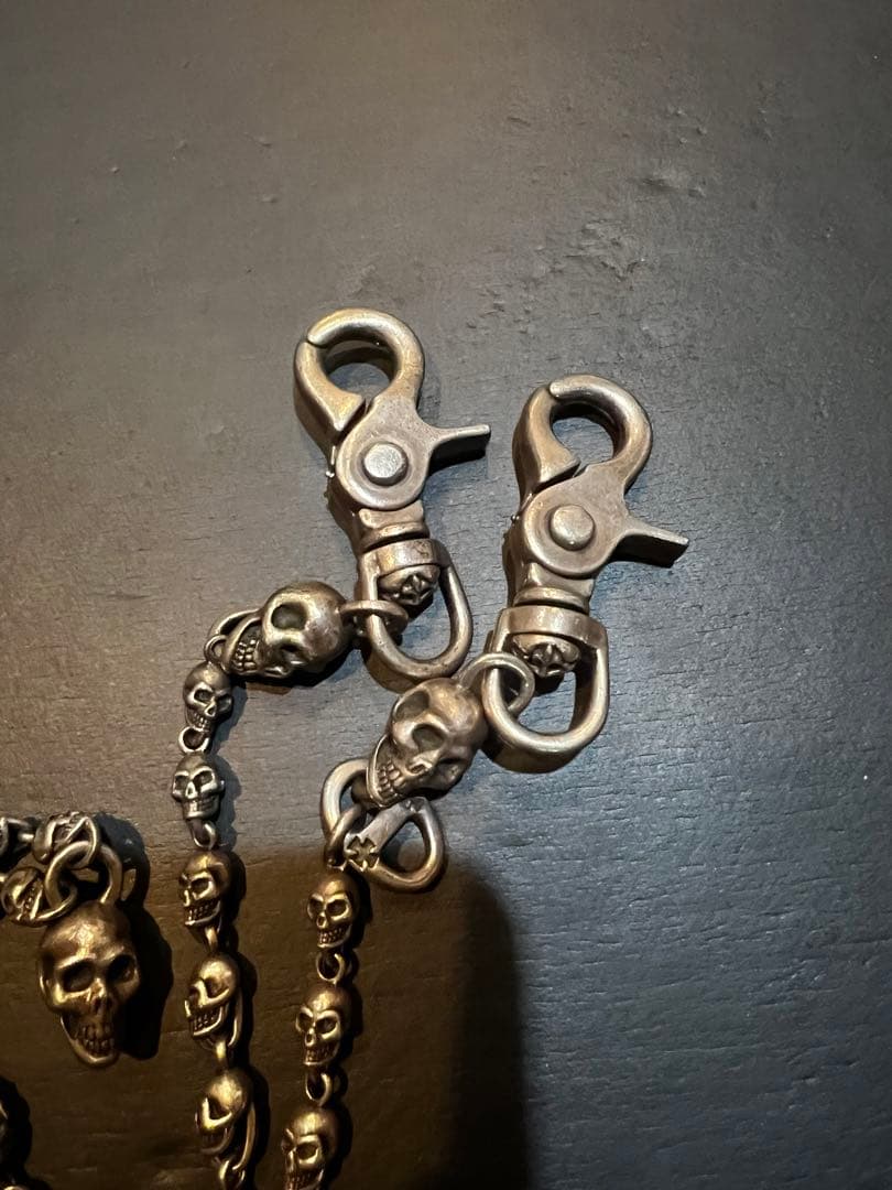 a&g スカル　ウォレットチェーン　シルバー　クロムハーツ　ガボール