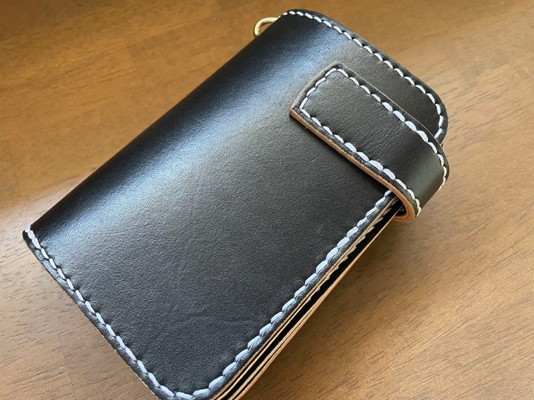 姫路レザー ミドルバイカーズウォレット