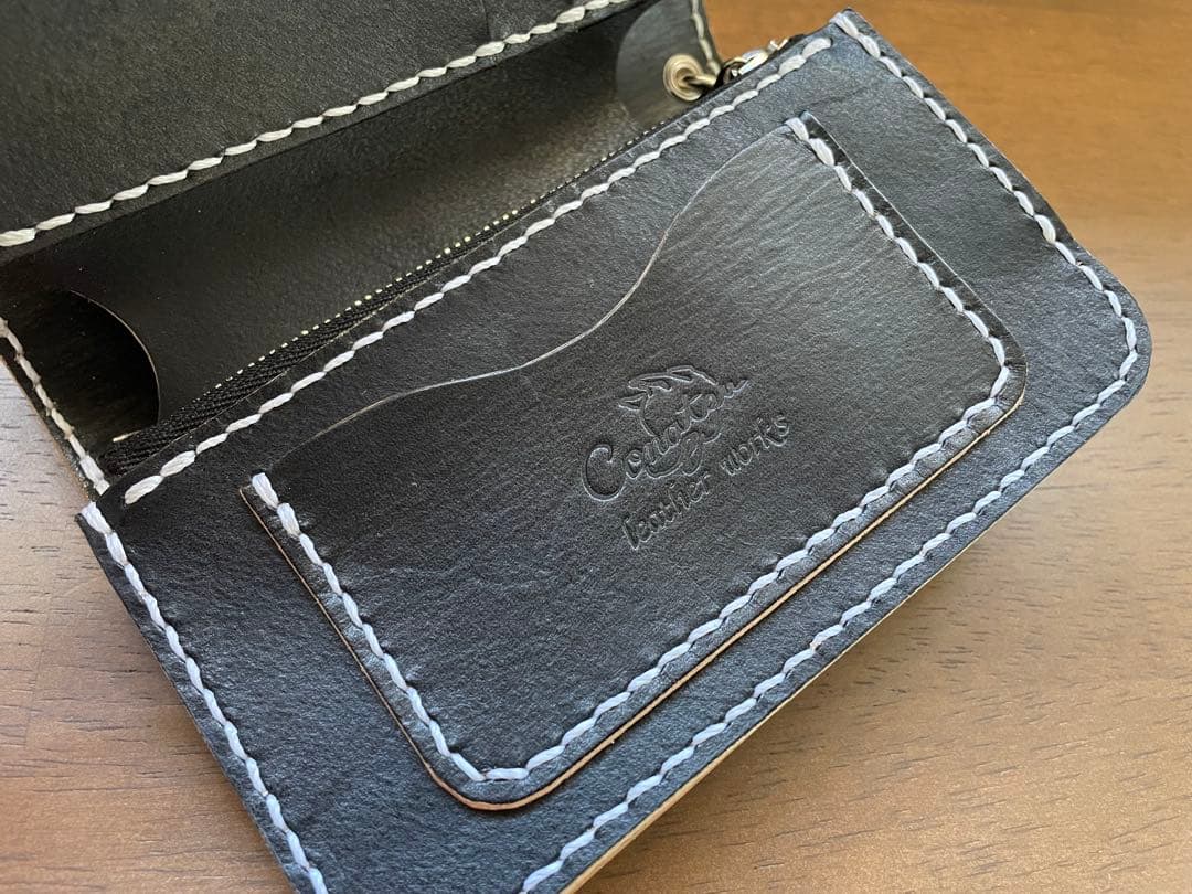 姫路レザー ミドルバイカーズウォレット