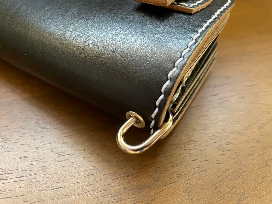 姫路レザー ミドルバイカーズウォレット