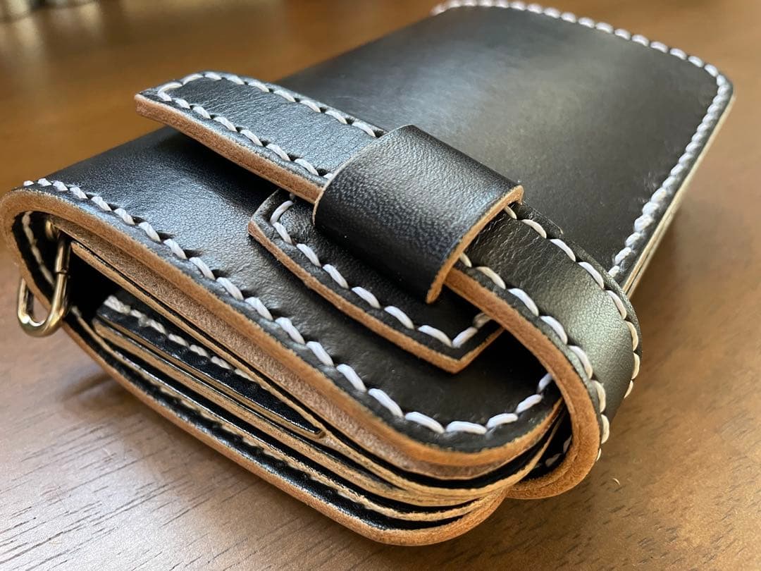 姫路レザー ミドルバイカーズウォレット