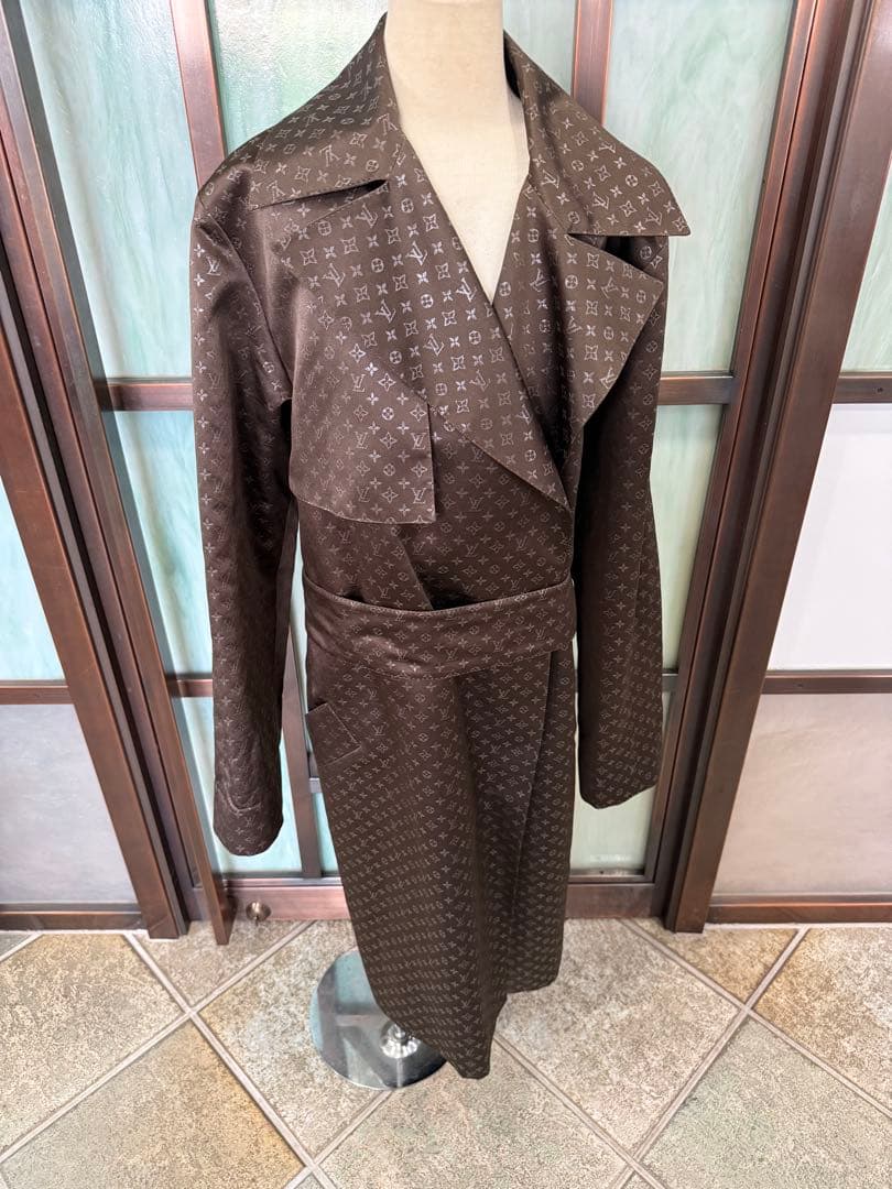 ルイヴィトン　モノグラムLOUIS VUITTON トレンチコート　サイズ36