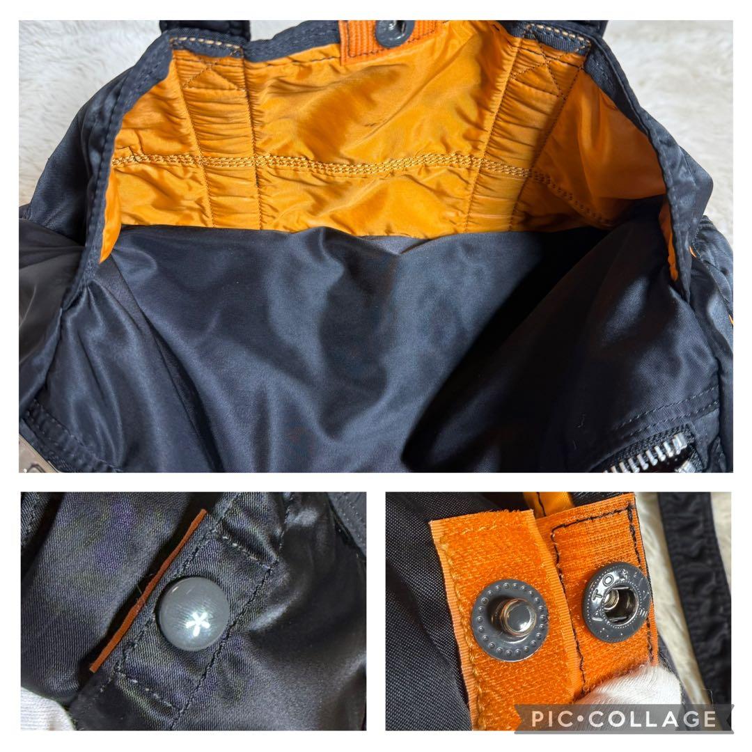 極美品　PORTER　ポーター　タンカー　ミニボストンバッグ　Lサイズ　ブラック