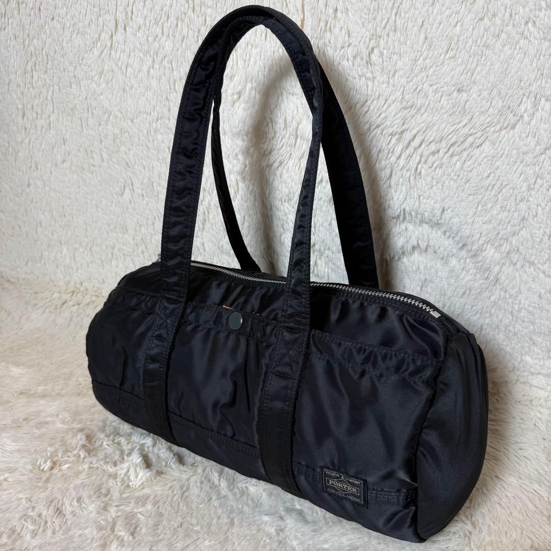 極美品　PORTER　ポーター　タンカー　ミニボストンバッグ　Lサイズ　ブラック
