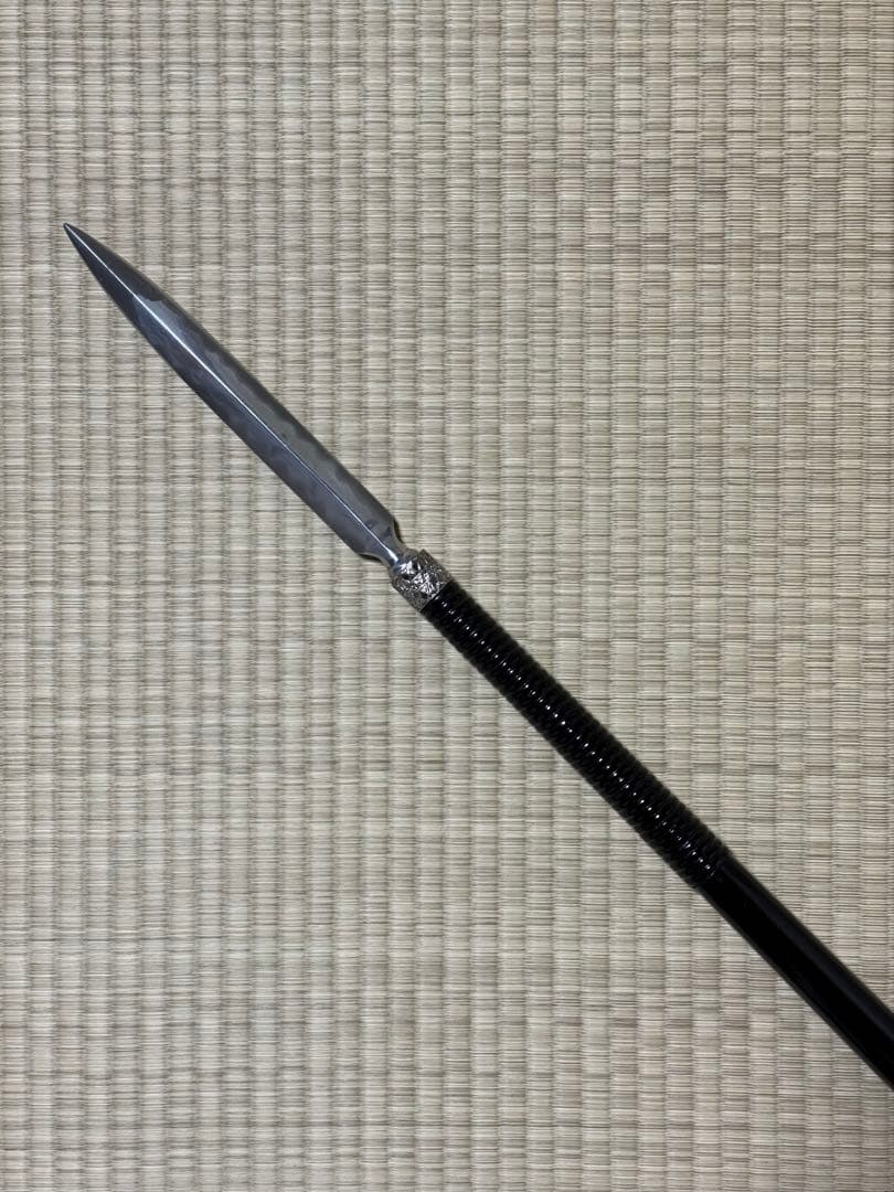 槍　やり　4本継　黒呂　模造刀　模擬刀　美術刀　舞踊　大衆演劇　芝居