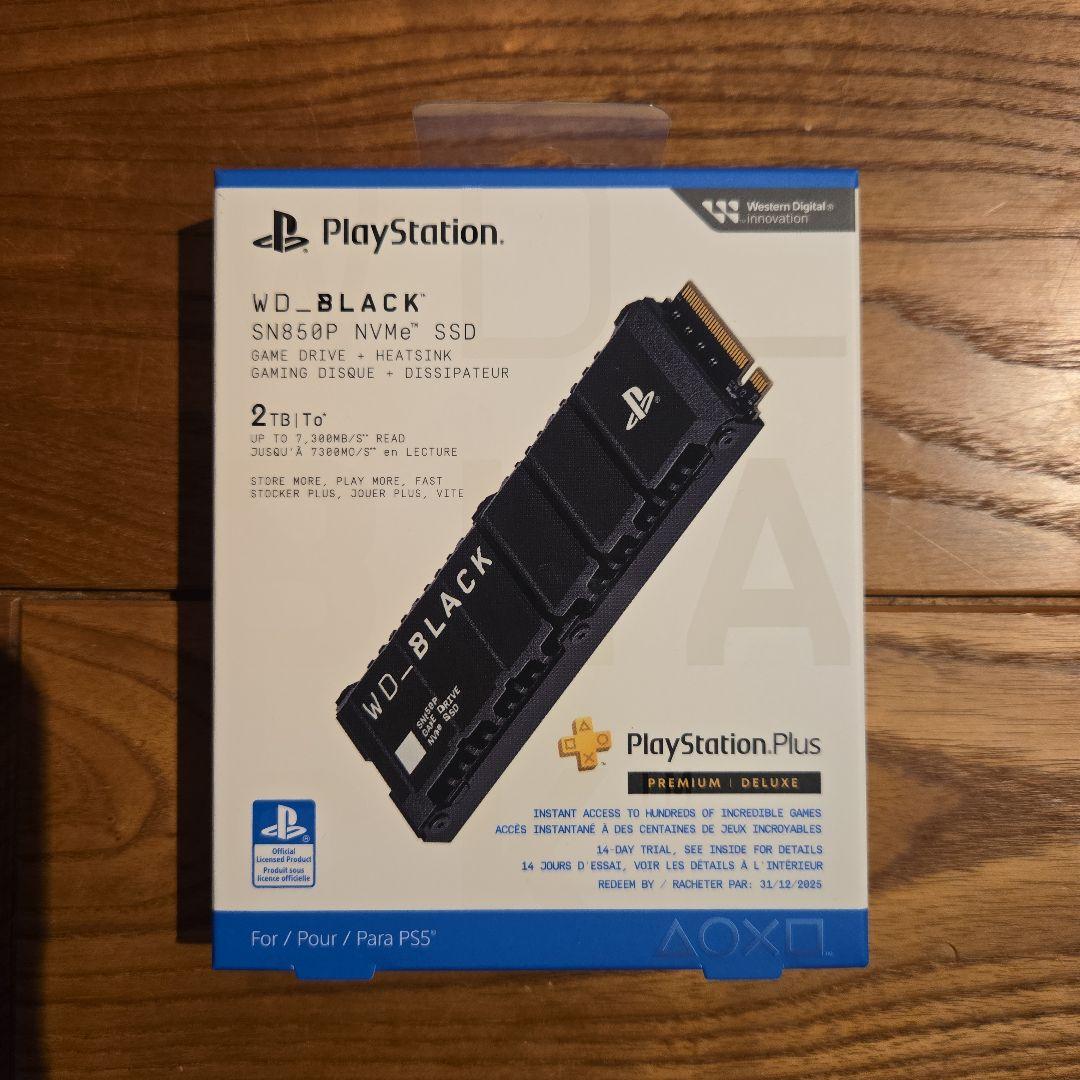 PS5認定 WD_BLACK SN850P SSD 2TB