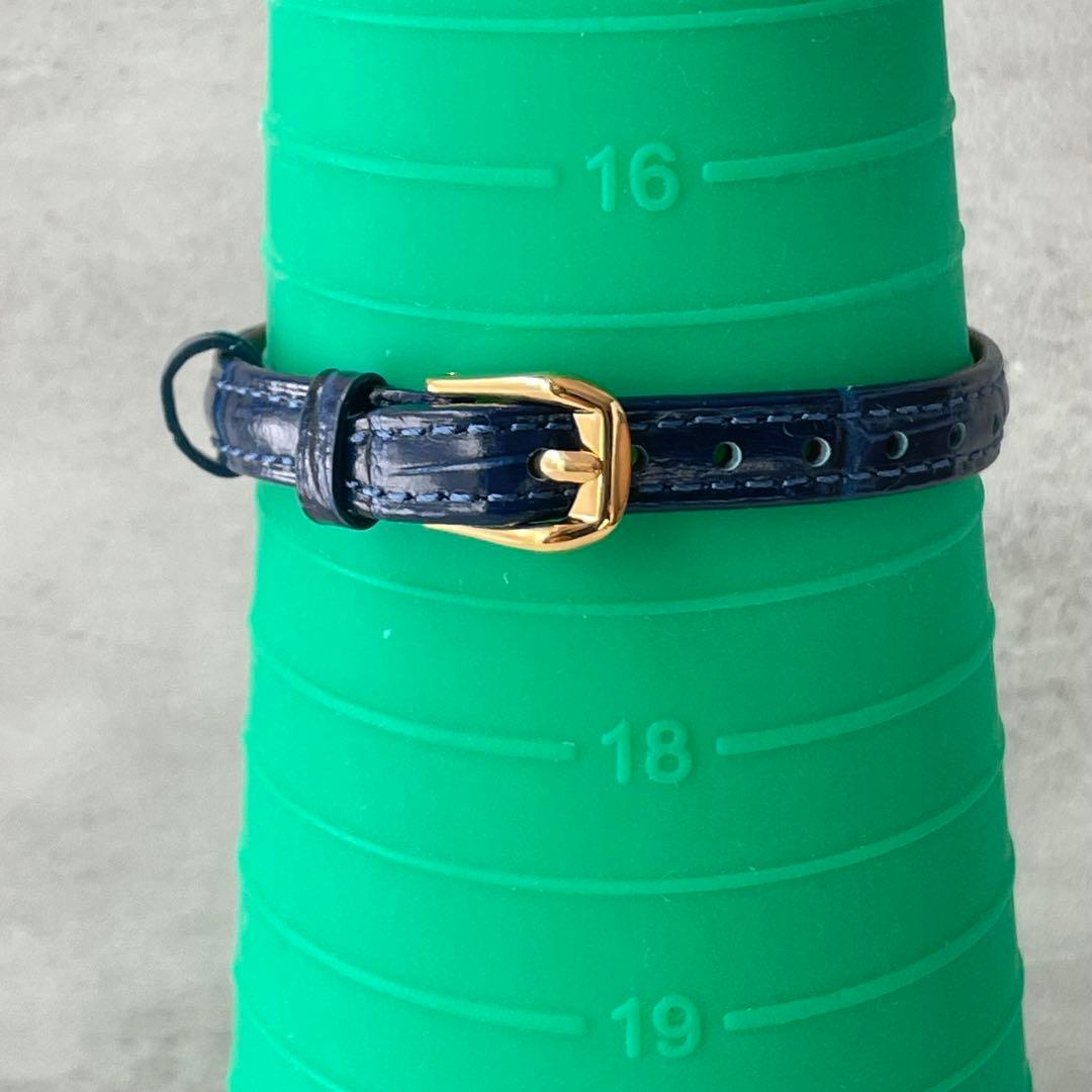 稼動品　YSL イヴサンローラン　オクタゴン　グレー文字盤　ゴールド　腕時計