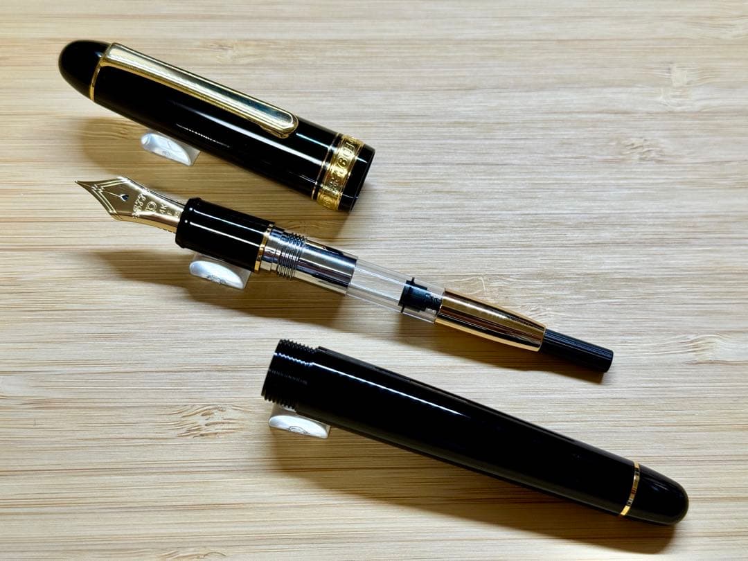 【未使用】 プラチナ万年筆 3776センチュリー F 細字 14K 黒