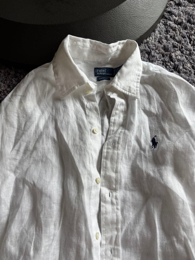 Polo Ralph Lauren クラシック フィット リネンシャツ xs
