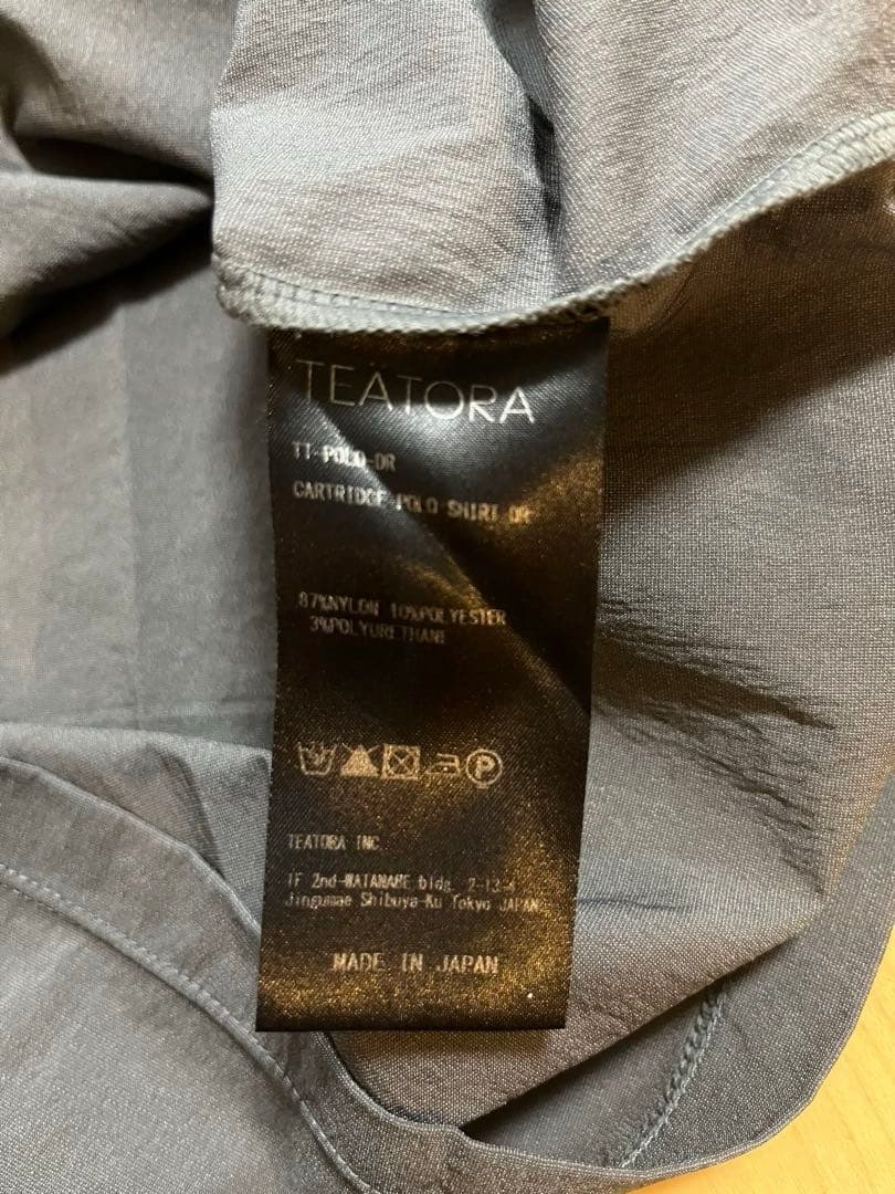TEATORA cartridge polo shirts DR グレー（1）