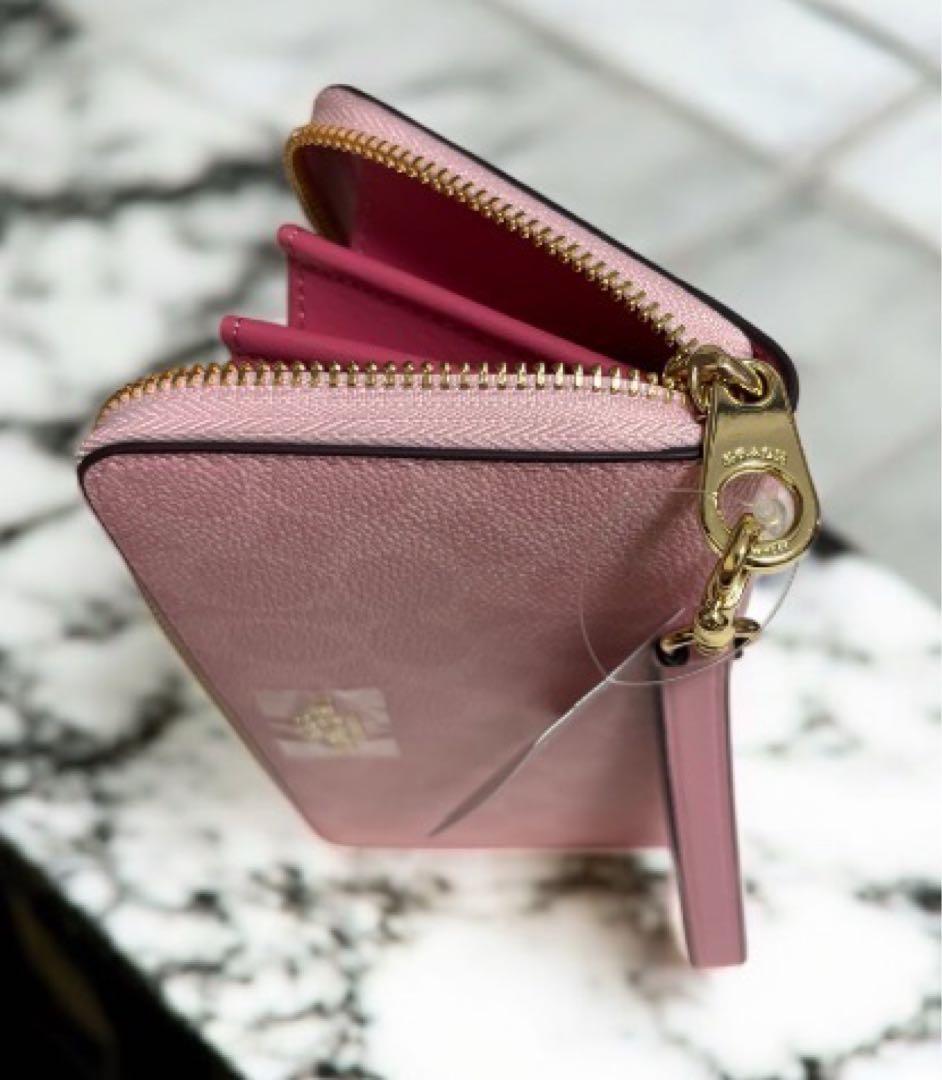 【新品未使用】COACH 長財布パウダーピンク