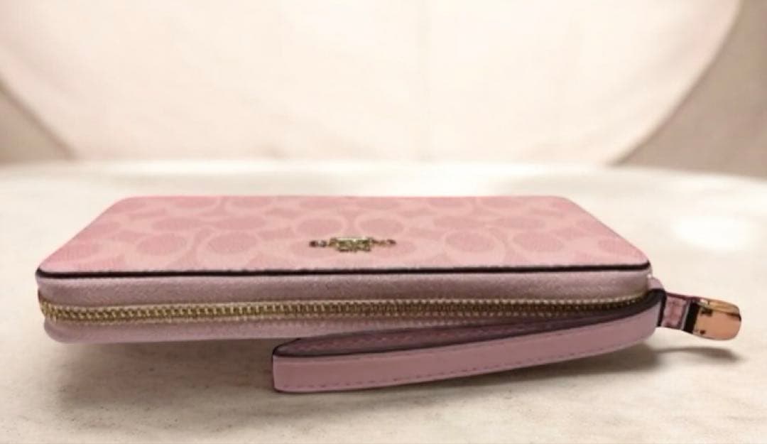 【新品未使用】COACH 長財布パウダーピンク
