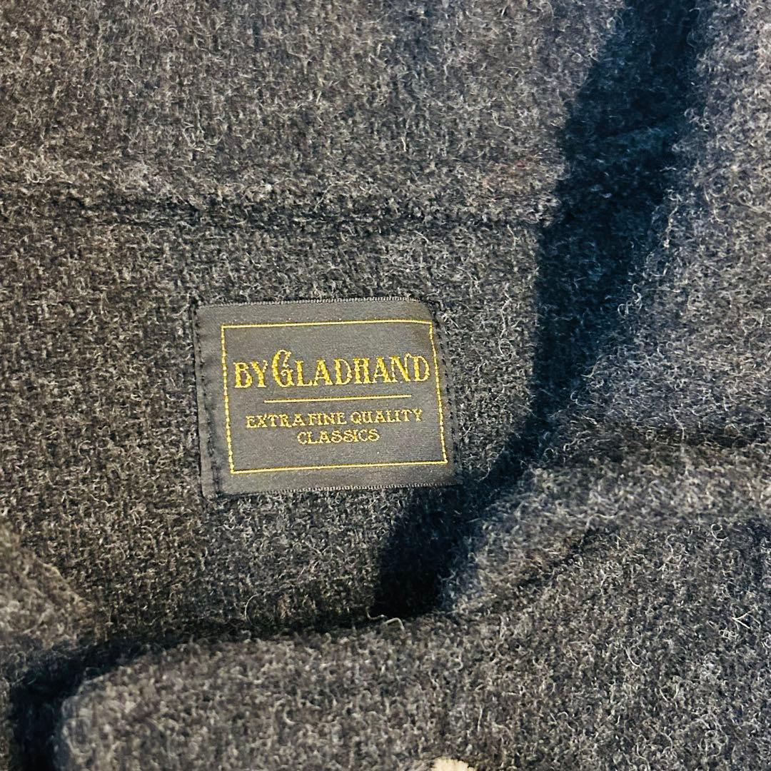 【美品】グラッドハンド ダッフルコート M チャコールグレー 日本製
