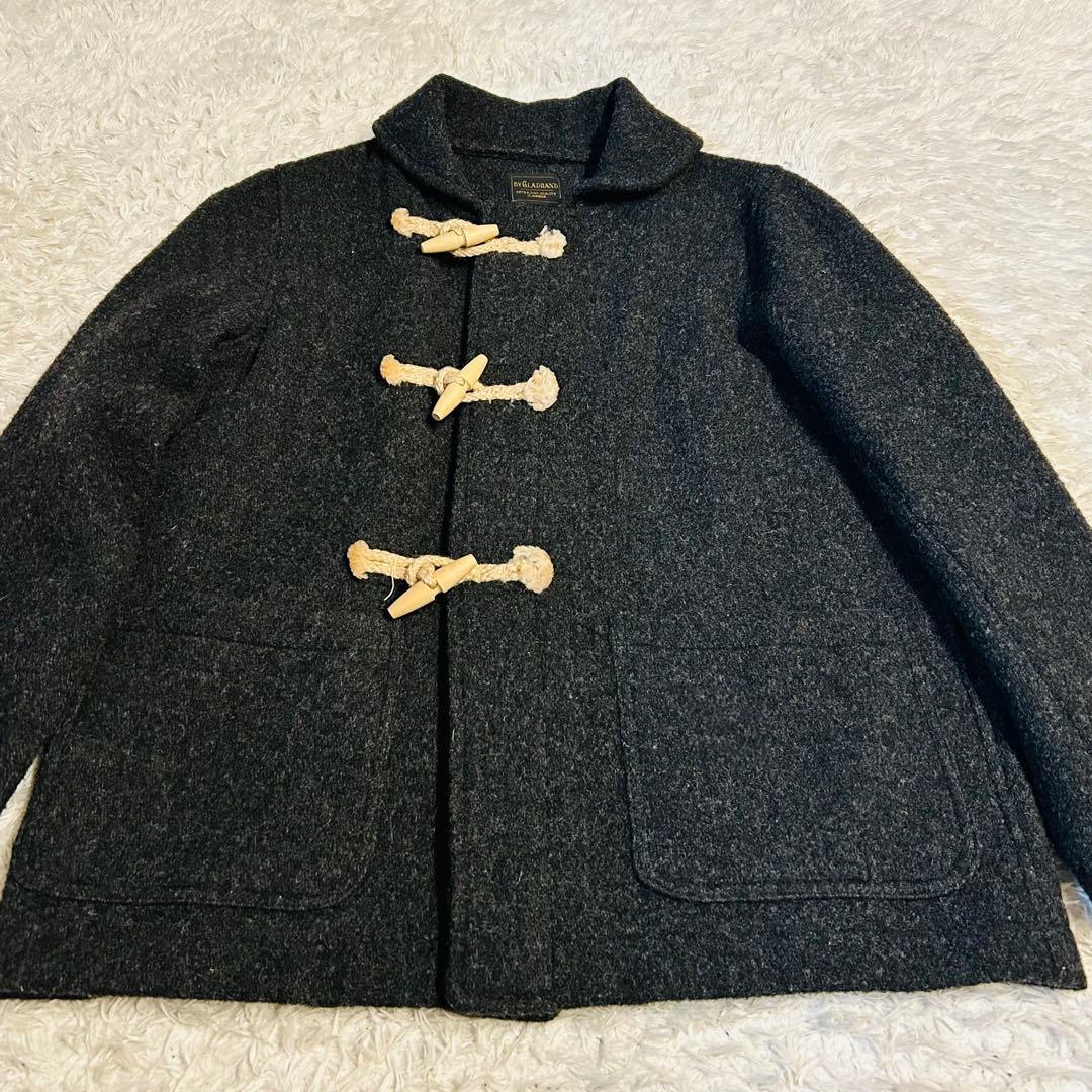 【美品】グラッドハンド ダッフルコート M チャコールグレー 日本製