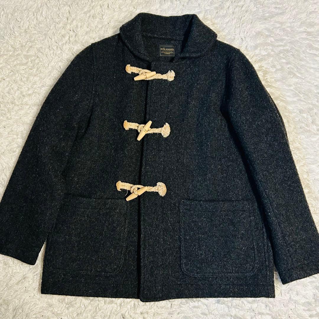 【美品】グラッドハンド ダッフルコート M チャコールグレー 日本製