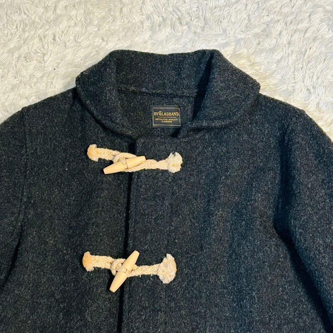 【美品】グラッドハンド ダッフルコート M チャコールグレー 日本製