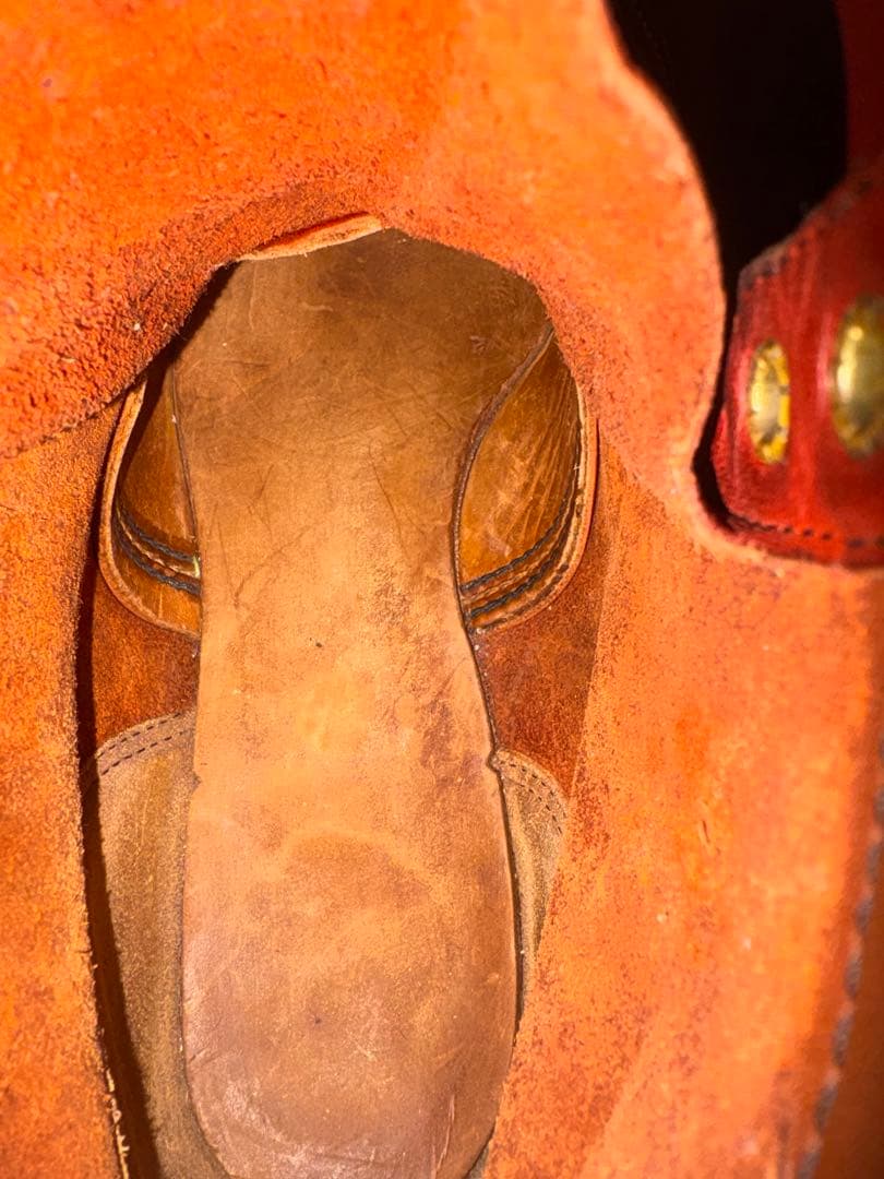 レッドウィング875 表　半円犬タグ　8E 手入れ済