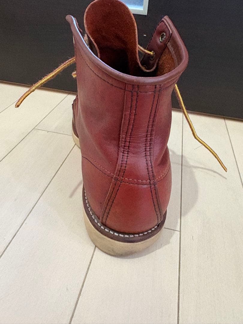 レッドウィング875 表　半円犬タグ　8E 手入れ済