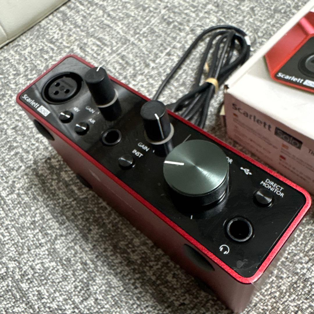 DTM・DAW Scarlett Solo(gen3)