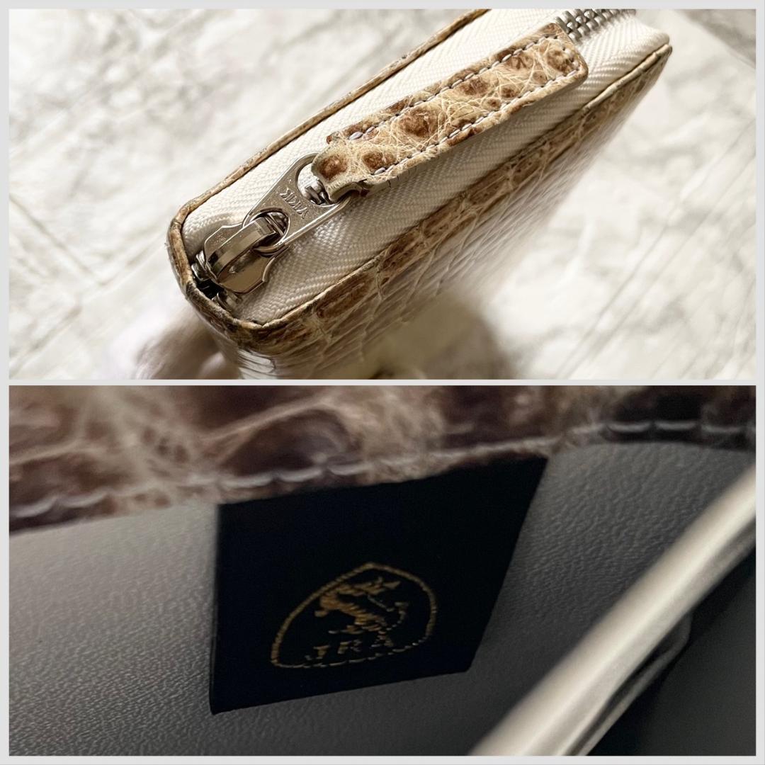 極美品✨東京クロコダイル　長財布　クロコダイル　本革　ヒマラヤ　JRA ホワイト