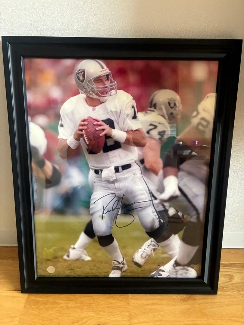 NFL リッチ・ギャノン 直筆サイン フォト 枠付き