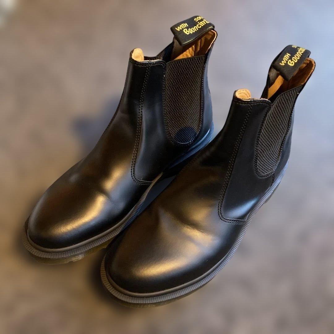 値下げ dr martens 10297 新品 黒革ブーツ