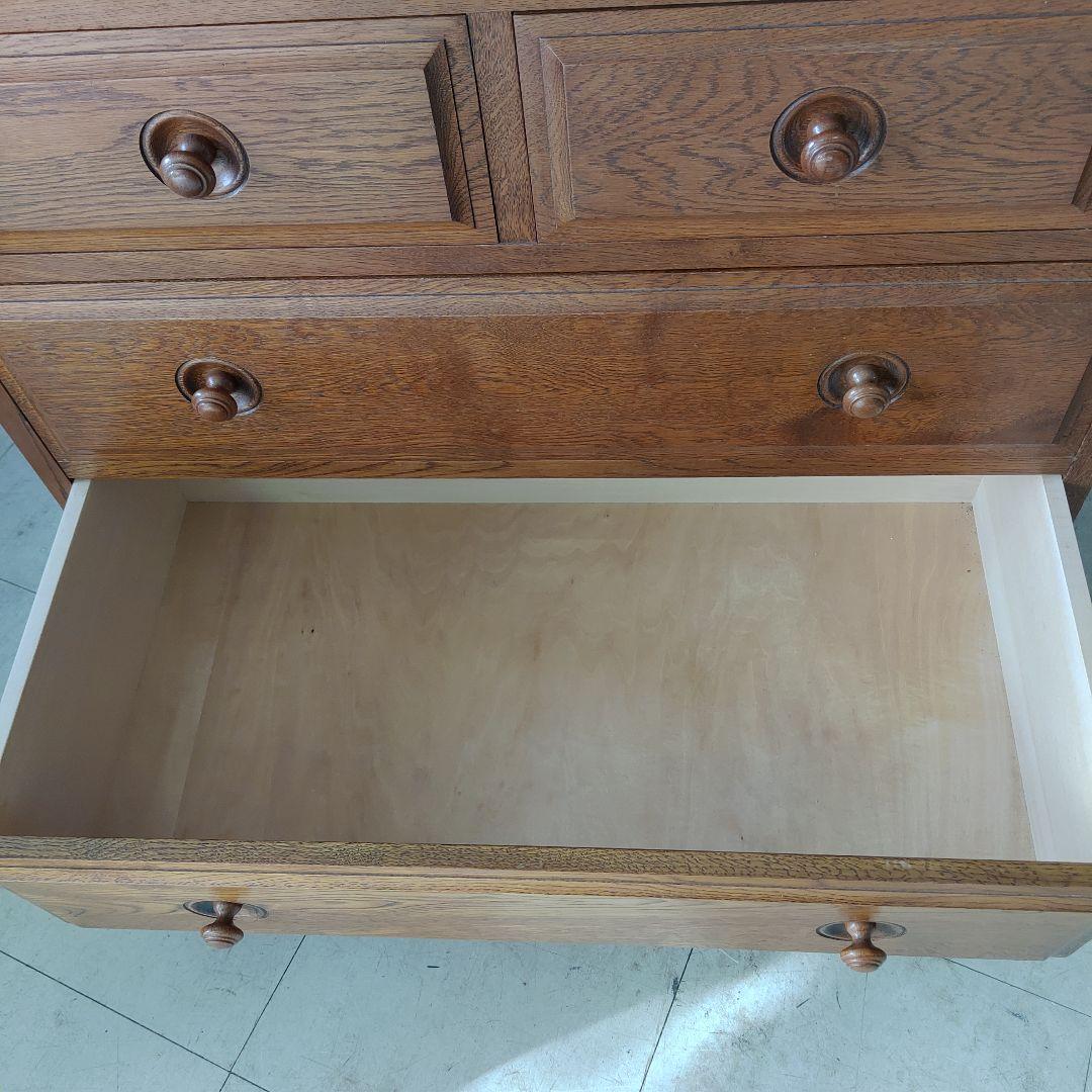 蝦夷民芸家具 ライティングデスク ナラ材 えぞ民芸 ライティングビューロー