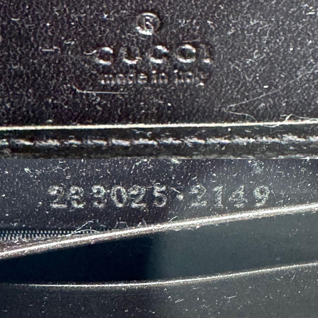 【美品】GUCCI 長財布 　GG柄　キャンバス　ラウンドファスナー ブラウン