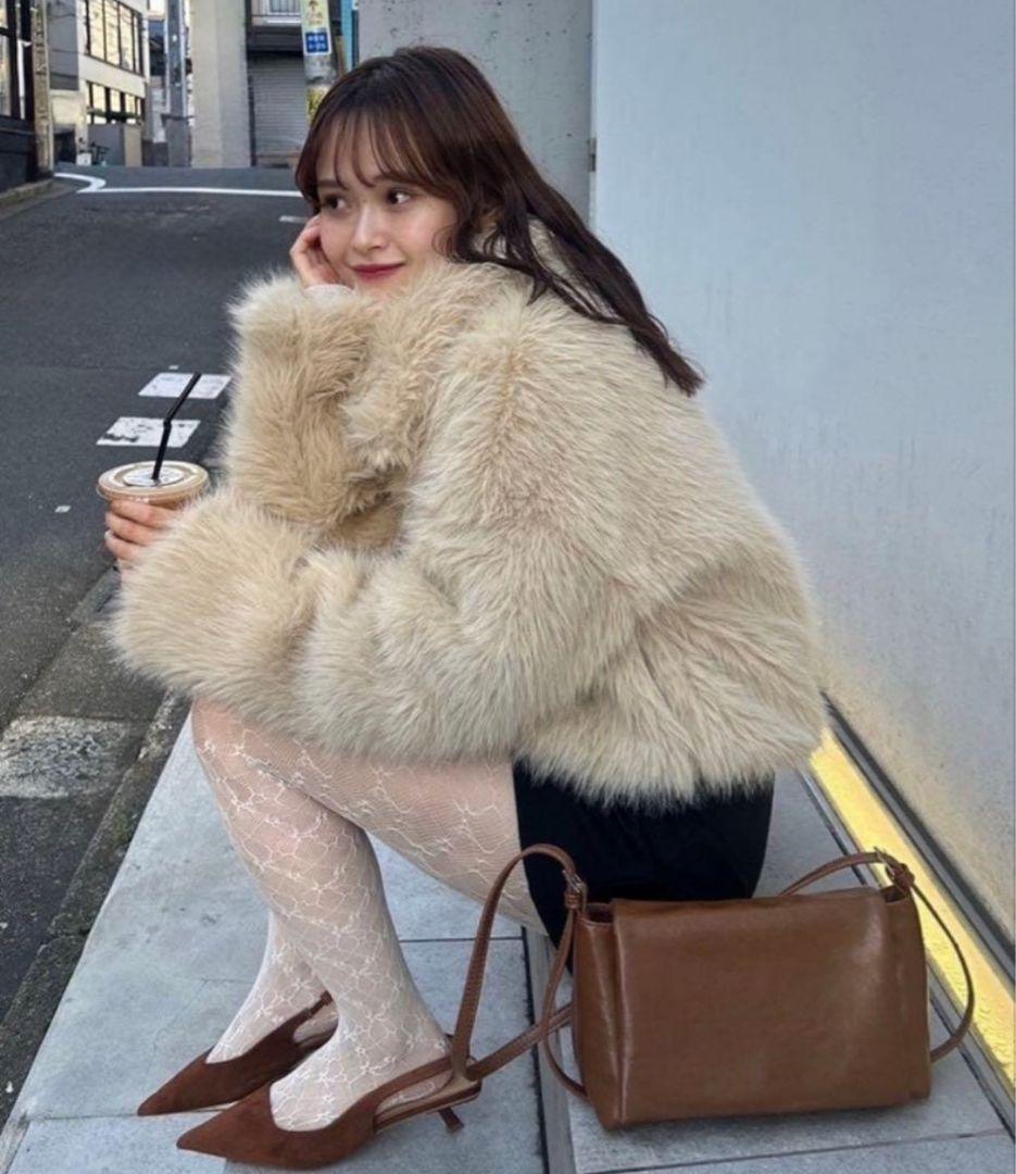 【新品】mystic ショートファーコート