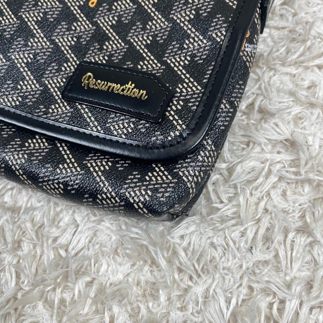 未使用級 Resurrection パロット PVC ショルダーバッグ