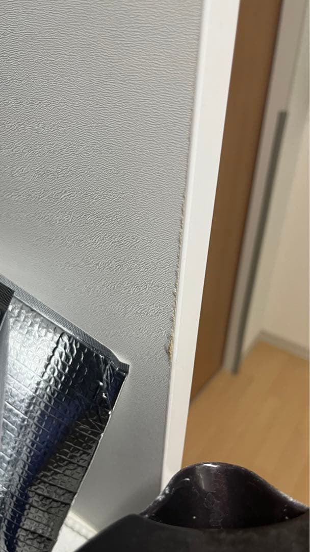 ホワイト木製食器棚 ガラス扉付き