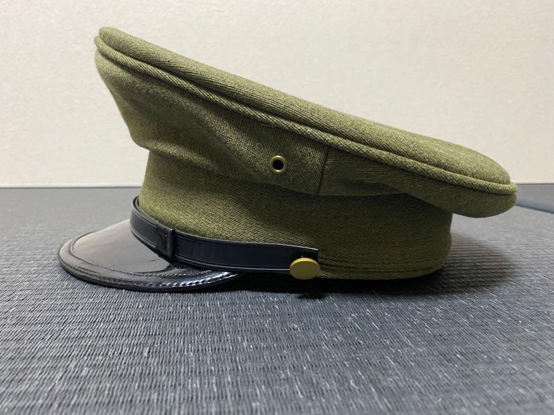 【不明 満洲国軍 汪兆銘政権軍 将校用制帽】 日本軍 太平洋戦争 大東亜戦争