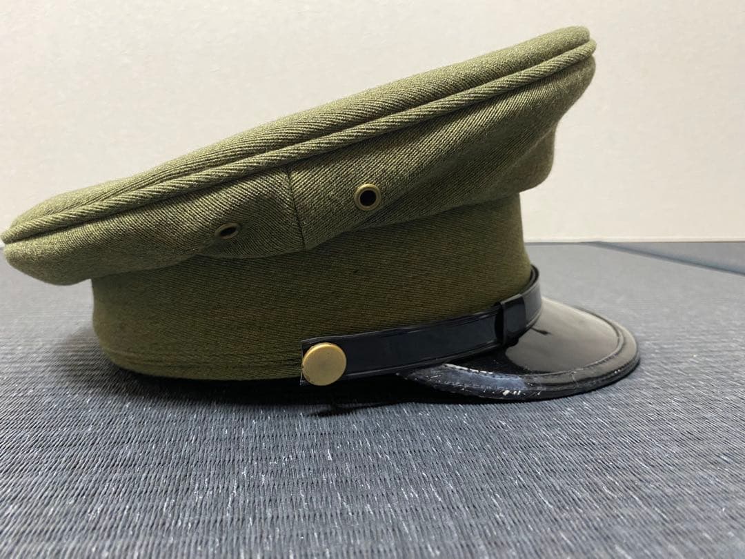 【不明 満洲国軍 汪兆銘政権軍 将校用制帽】 日本軍 太平洋戦争 大東亜戦争