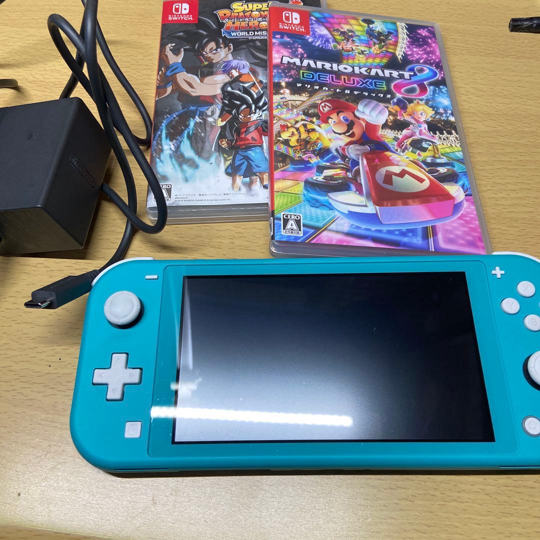 Nintendo Switch Lite ターコイズ 本体 +ソフト2本