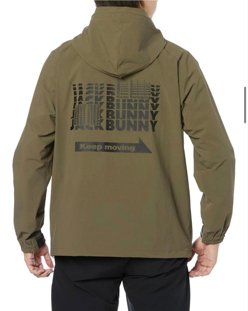 ジャックバニー ゴルフ ウインドブレーカー 秋 冬 2WAYナイロンストレッチ