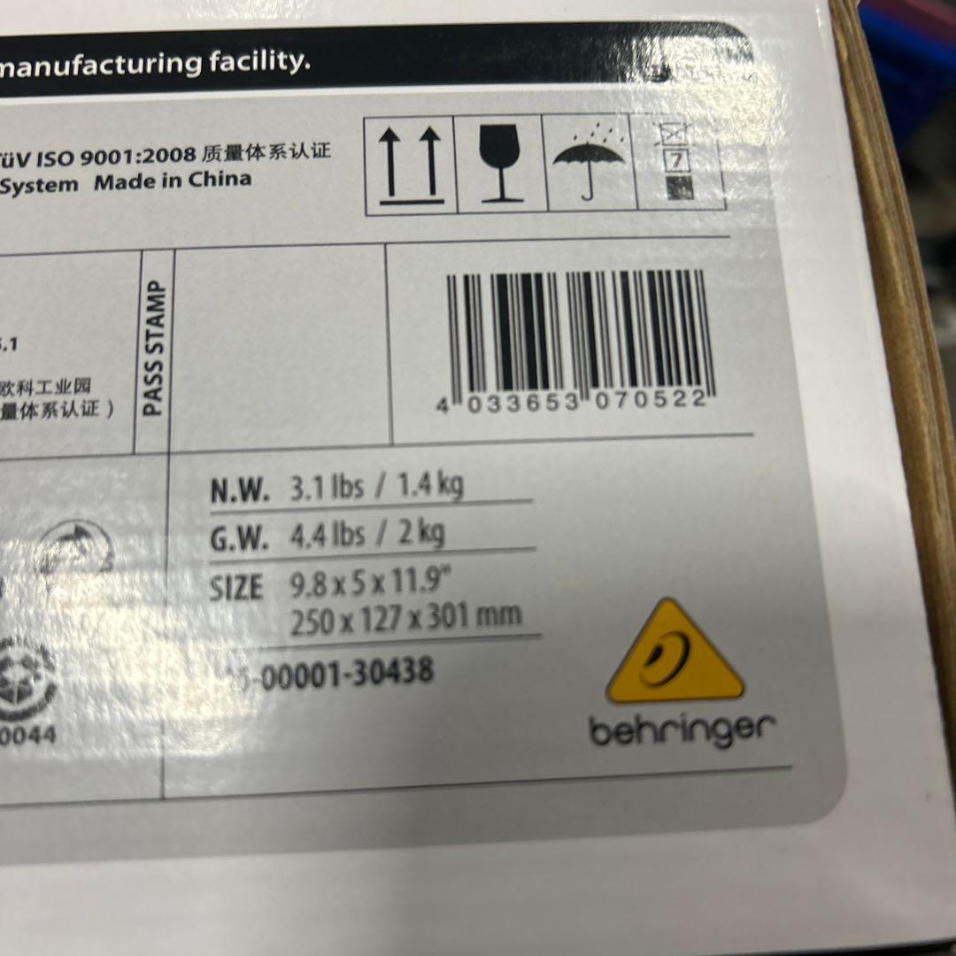 BEHRINGER XENYX アナログミキサー QX602MP3