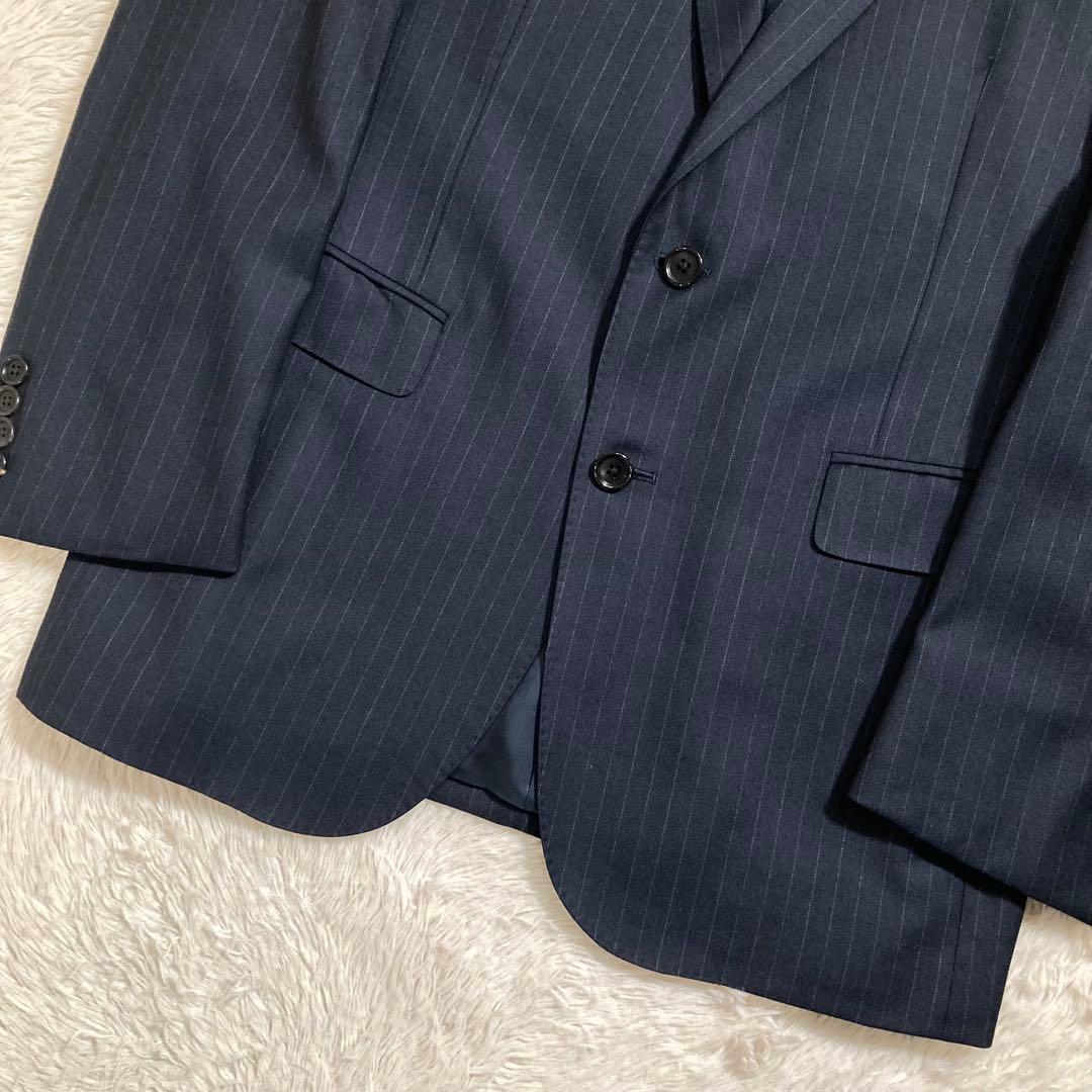 極美品 現行タグ ポロラルフローレン スーツ セットアップ ウール ストライプ