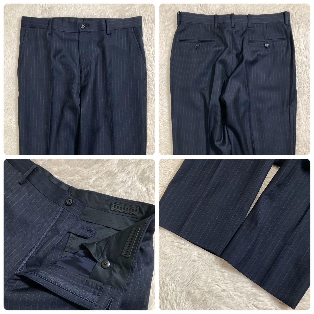 極美品 現行タグ ポロラルフローレン スーツ セットアップ ウール ストライプ