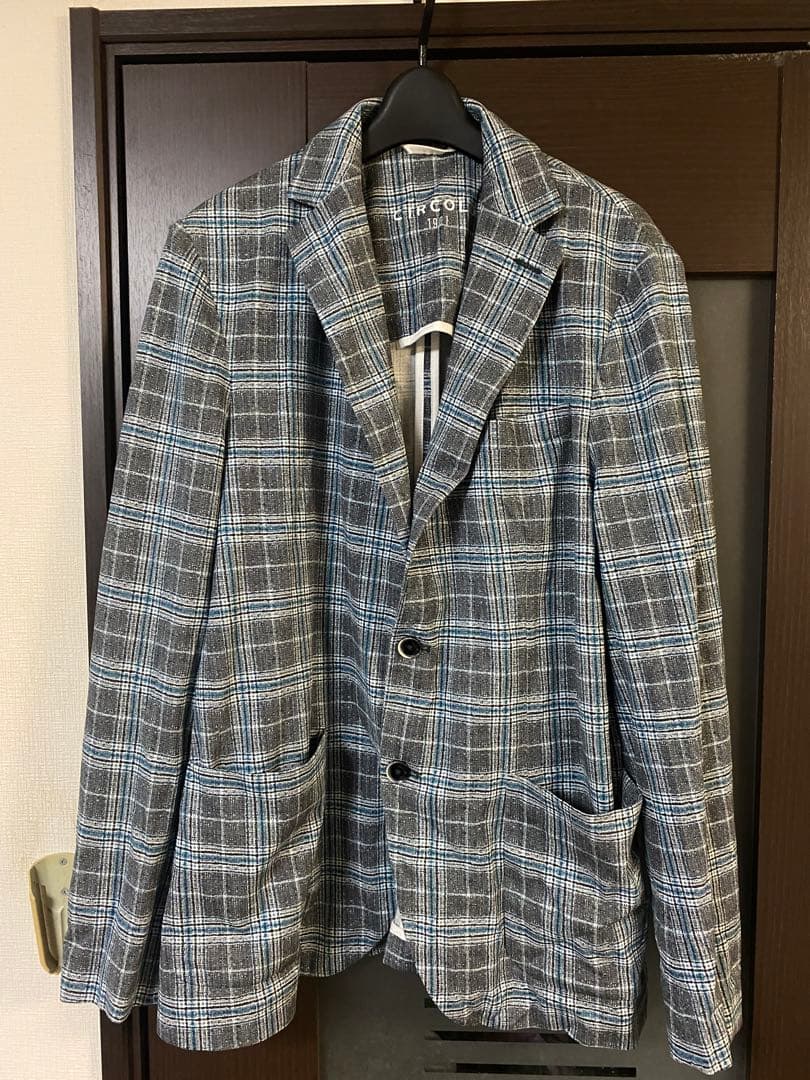 美品　チルコロ　チェックジャージジャケット　circolo テーラード