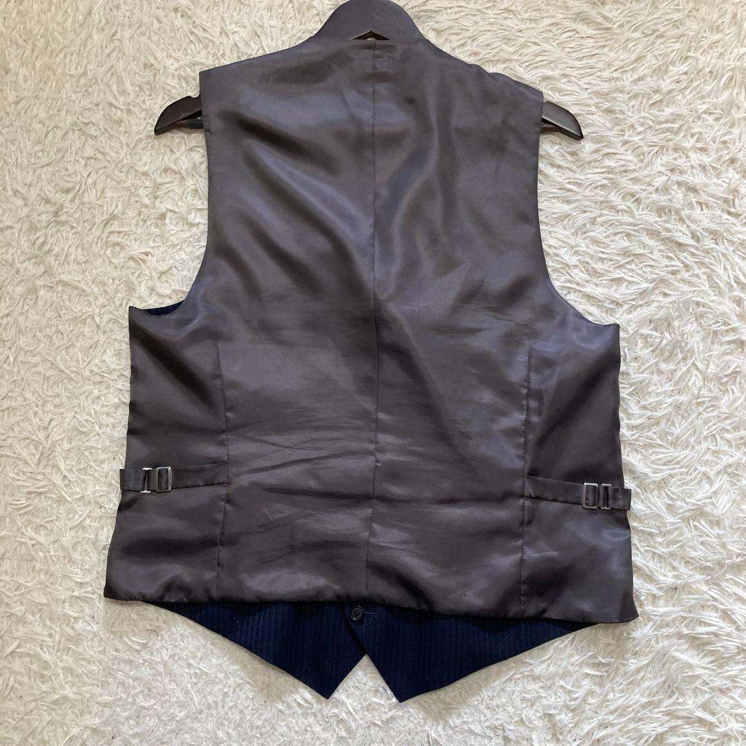 オリヒカ スーツ セットアップ 3ピース 2XL ネイビー ストレッチ