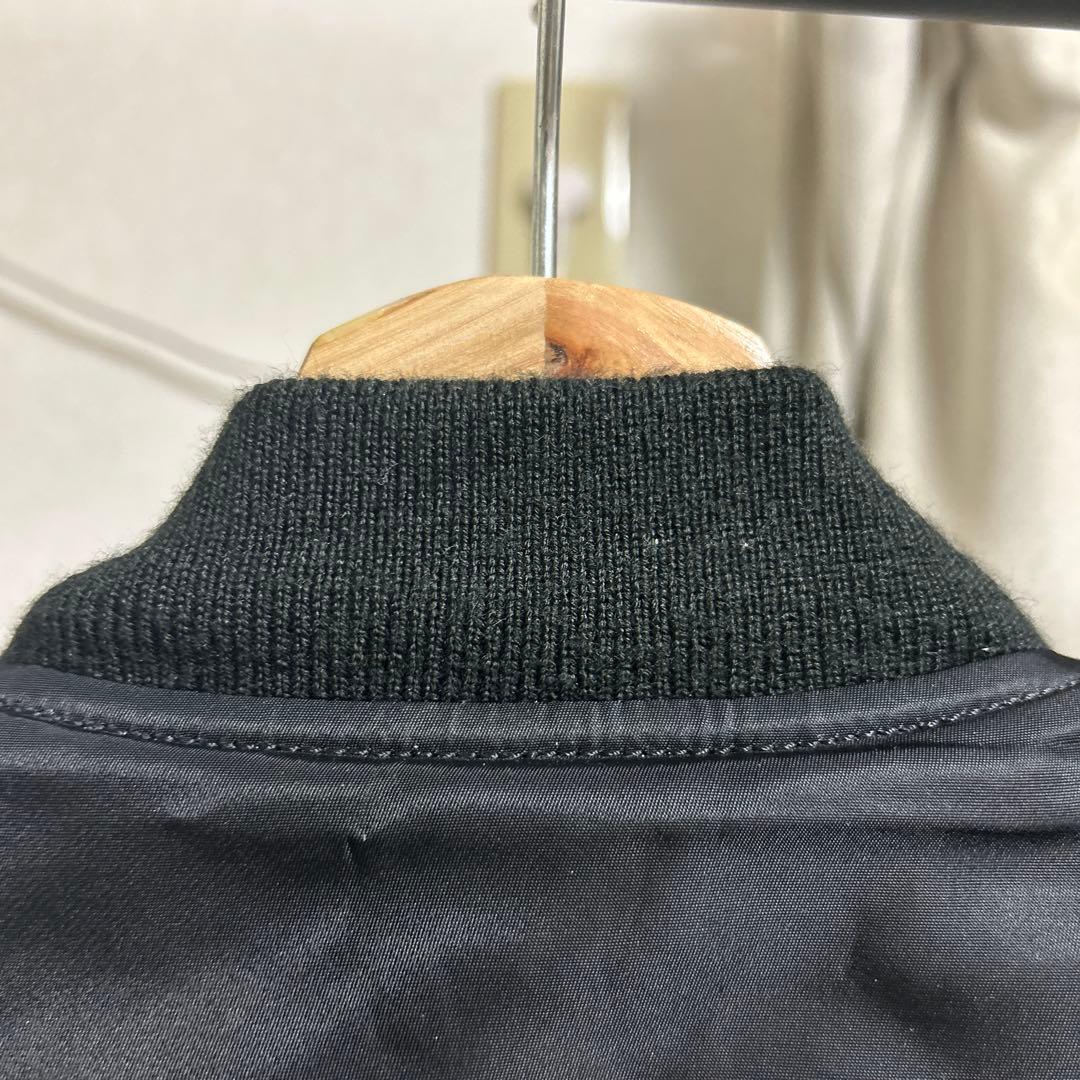 【美品】AVIREXアヴィレックスMA-1フライトMサイズ黒メンズレディース