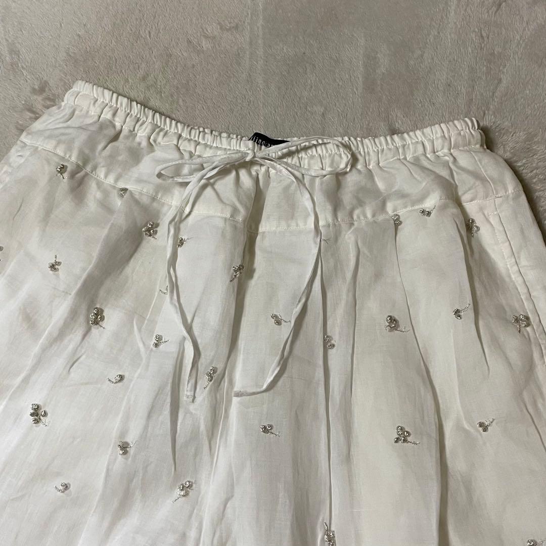 専用kijinokanosei キジノカノウセイ ラミー刺繍タックパンツさくらん